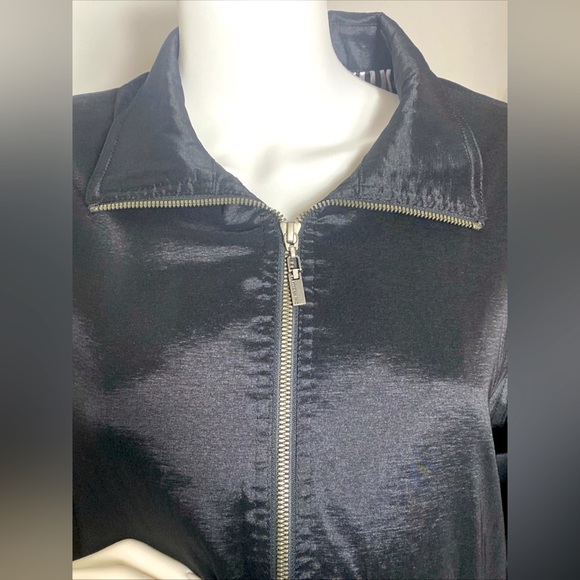 Mycra Pac Gabby Raincoat Large Black Striped Embroidered Lining size S/M - Picture 11 of 13